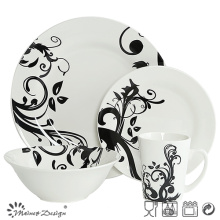 Vente en gros de porcelaine classique avec Decal Dinner Set 16PCS